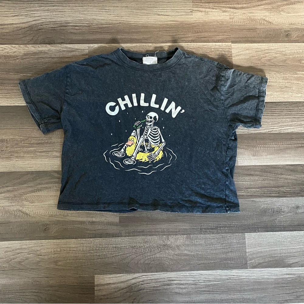 Chillin' Graphic teens T-Shirt - Black size M